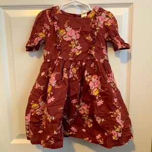 OshKosh B’gosh Toddler 4T Formal Burgundy Floral Dress
